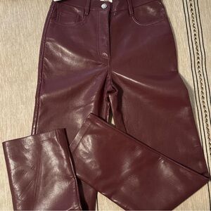 Vegan leather pants from aritzia